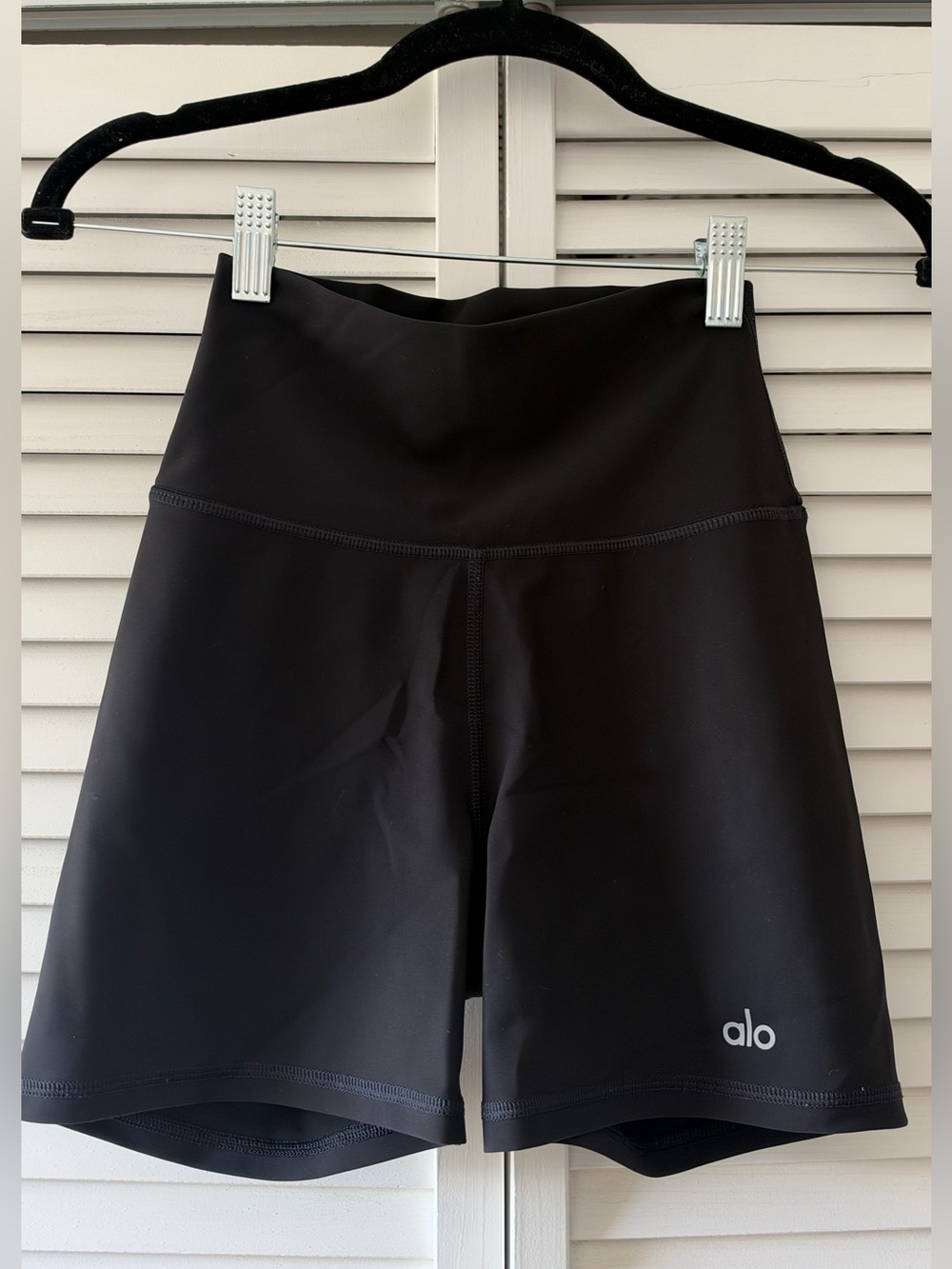 ALO Yoga Black High-Rise Bike Shorts